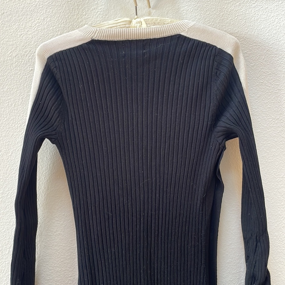 Target Future Collective Women’s Side Button Knit Dress, Black/White - Picture 8 of 8